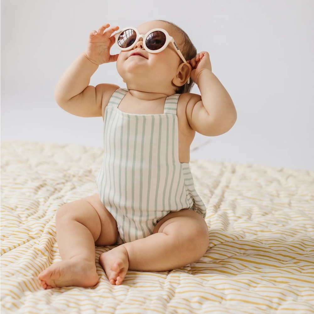 PEHR Stripes Away Baby Bubble Romper 3-6M